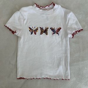ZUMIEZ BUTTERFLY CROP TOP